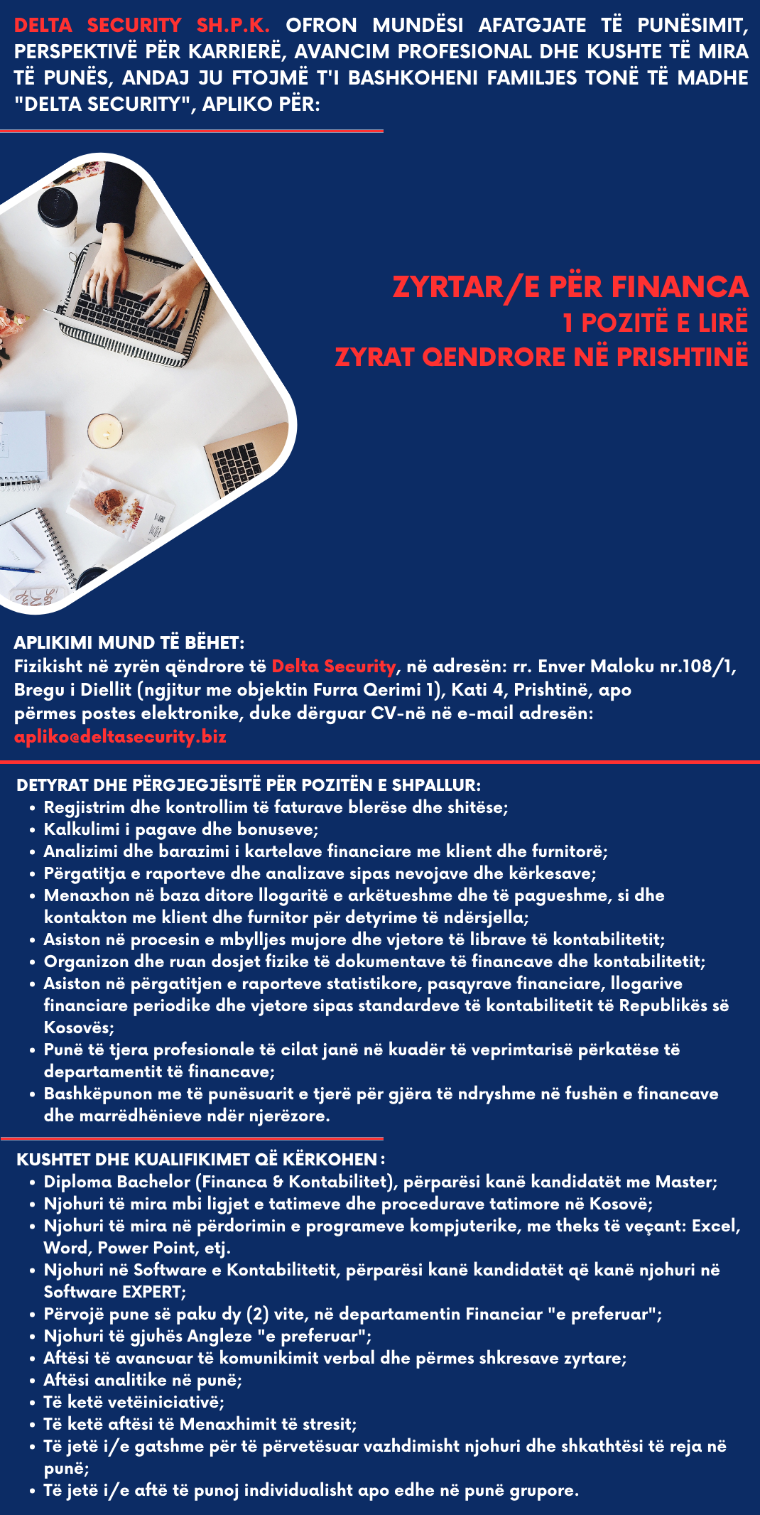 Zyrtar/e per Financa